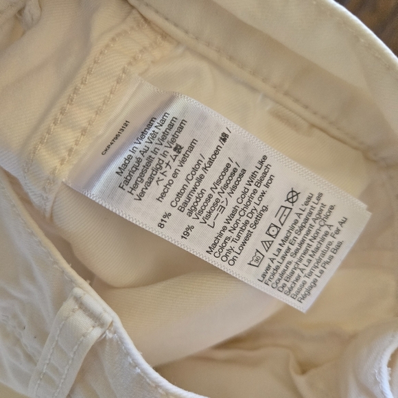 Madewell Griff Superwide-Leg Cargo Pants High Rise Belted Vintage Canvas Cream - Picture 5 of 8